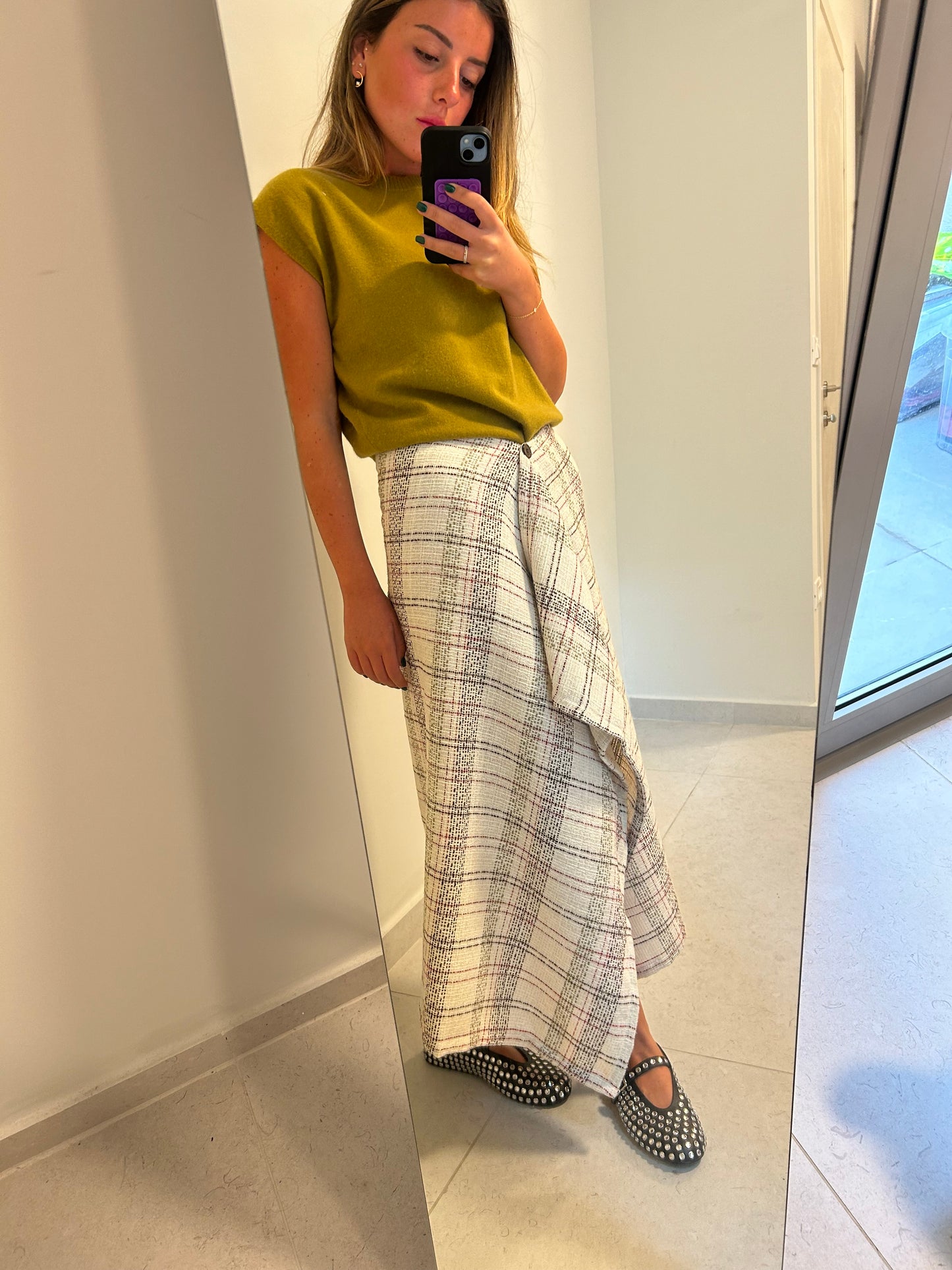 Skirt quadrillé